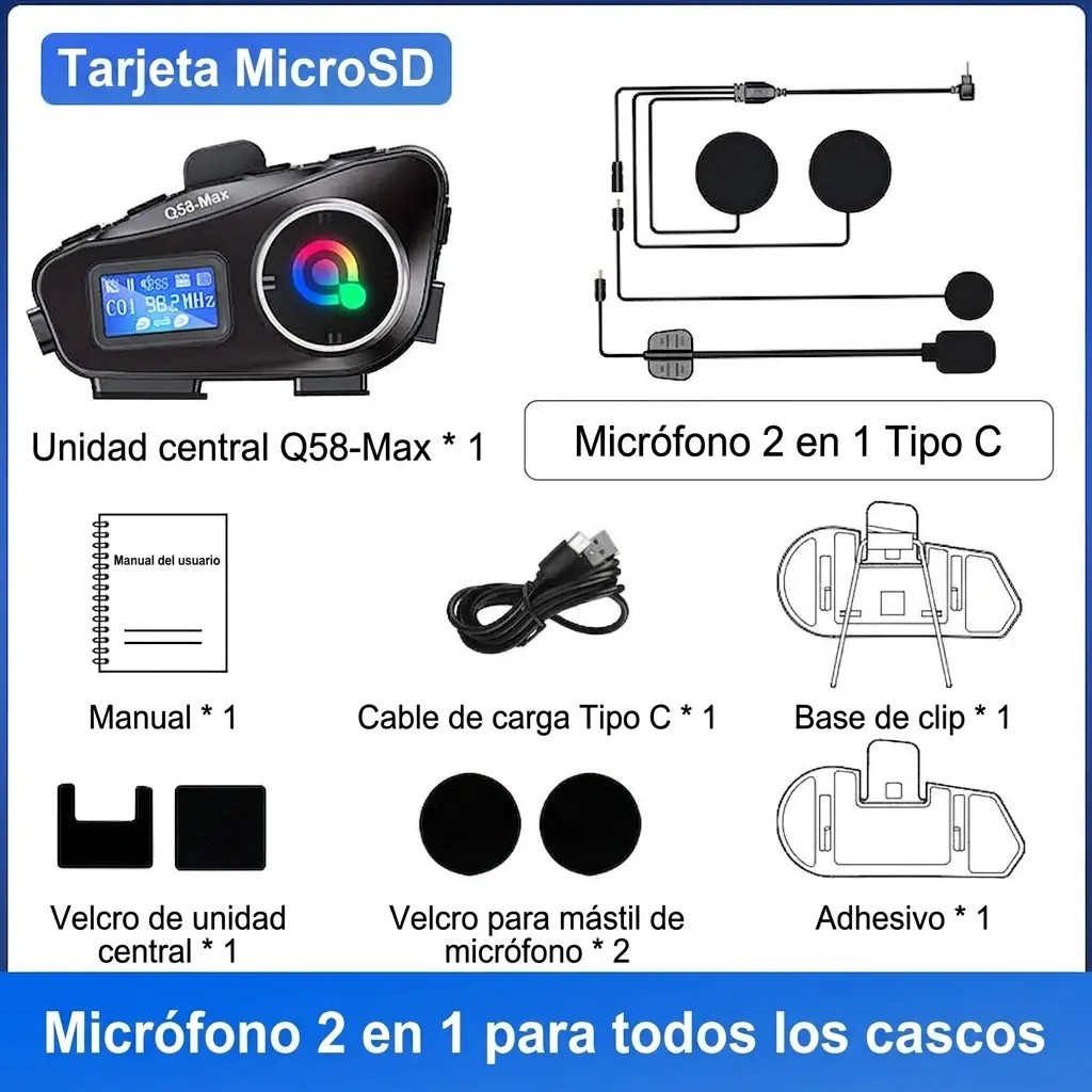 Intercomunicador Q58 Max - Imagen 6
