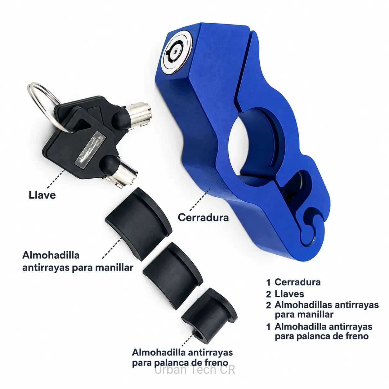 Candado Antirrobo para Manillar de Moto - Imagen 4
